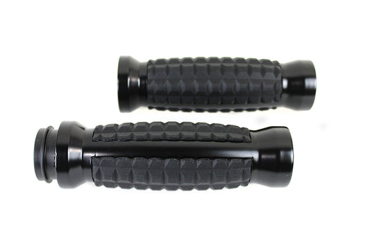 HARLEY Alligator Style Griff-Set Schwarz Passend für 1996-2015 FXST, 1996-2015 FLST, 1996-2017 FXD, 1996