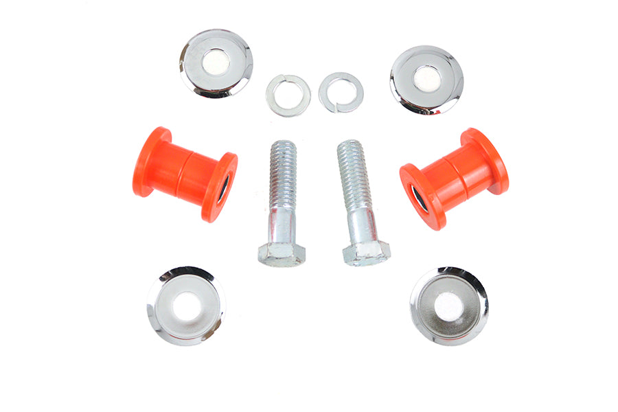 HARLEY 1/2 inch-13 x 2 inch Heavy Duty Riser Bolt Bushing Kit fits 2015-2022 FLT, 2014-2022 FLH, 2018-2022 FLTR,