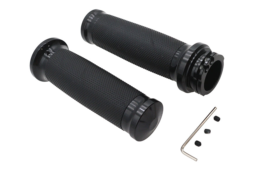 HARLEY Caliber Lenkergriff-Set Schwarz Passend für 1996-2007 FLT, 1996-2003 XL, 1996-2017 FXD, 1996-