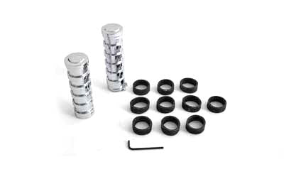 HARLEY O-Ring Style Handlebar Grip Set fits 1974-1984 FL, 1974-1984 FX, 1974-UP XL, 1984-2015 FXST, 1986-2015 FLST, 1982-1994 FXR, 1982-1