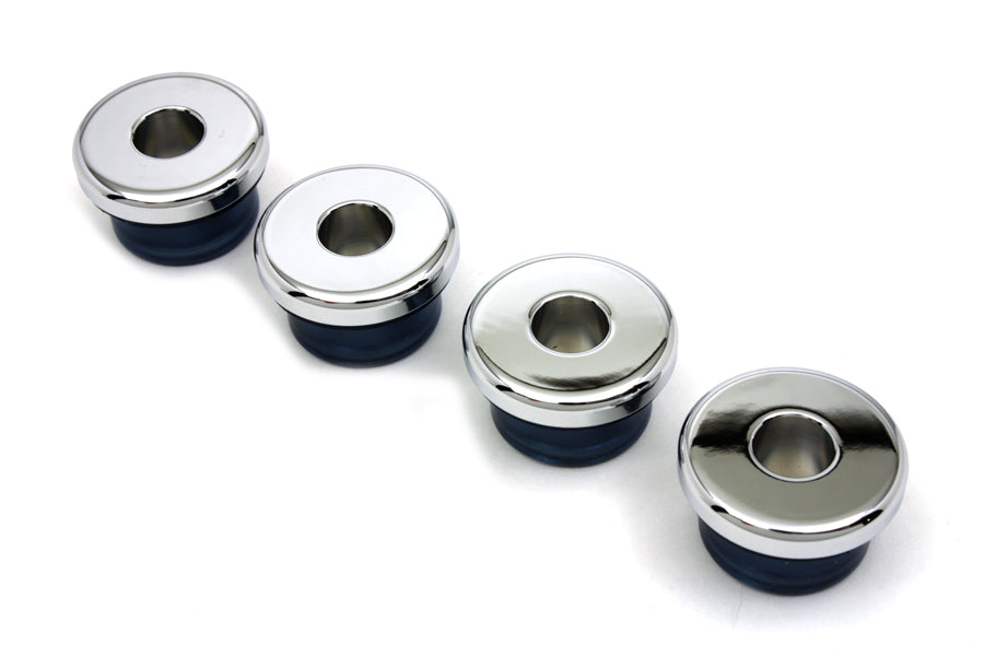 HARLEY Chrome Handlebar Damper Bushing fits 1973-2003 XL, 1973-1984 FX, 1973-1984 FL, 1991-2017 FXD, 1984-2017 FXST, 1986-2017 FLST, 1982