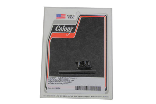 HARLEY Rear Fender Hinge Pin and Rivet Kit fits 1971-1979 FX, 1943-1952 W, 1952-1956 K, 1943-1979 FL, 1957-1979 XL,