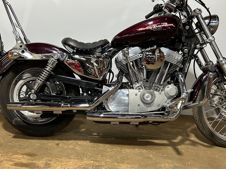 HARLEY 1-3/4 inch Tapered inchM inch Pipe Exhaust System Chrome fits 1986-2003 XL,
