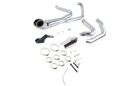 HARLEY M8 2:1 Auspuffkrümmer-Set Chrom passend für 2017-UP FLT,
