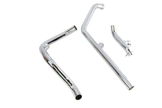 HARLEY Dual Crossover Chrom-Auspuffanlage passend für 1970–1984 FL,