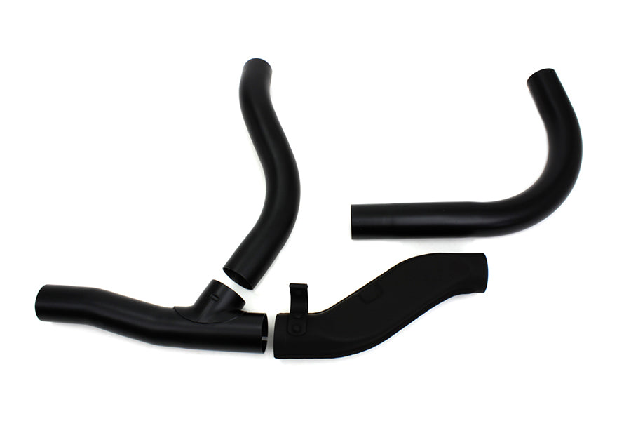 HARLEY Replica 2 into 1 Exhaust Pipe Header Set Black fits 1936-1940 EL, 1941-1947 FL,