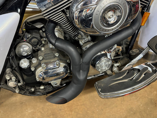 HARLEY Wyatt Gatling Ground Pounder Auspuffanlage Schwarz Passend für 1985–2006 FLT,