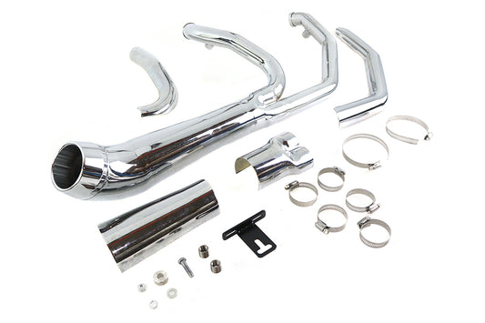 HARLEY Cyclone 1-3/4 Zoll 2-in-1 Krümmer-Set Chrom Passend für 2006–2022 FLT,