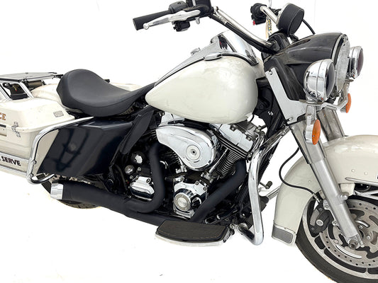 HARLEY Cyclone 1-3/4 Zoll 2-in-1 Auspuffkrümmer-Set Schwarz Passend für 2007-UP FXST,