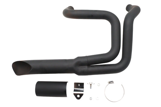 HARLEY Wyatt Gatling Lake Style Auspuffanlage Schwarz Passend für 1985-2004 XL,