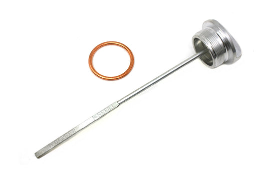 HARLEY Cadmium Plated Oil Tank Filler Cap and Gauge Kit fits 1936-1940 EL, 1936-1940 FL,