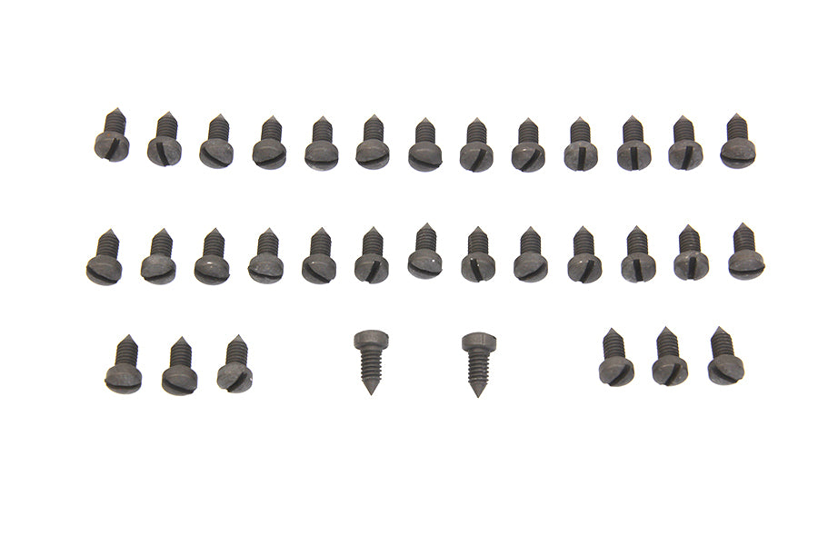 HARLEY Rocker Arm Cover Screw Kit Parkerized fits 1938-1938 EL,