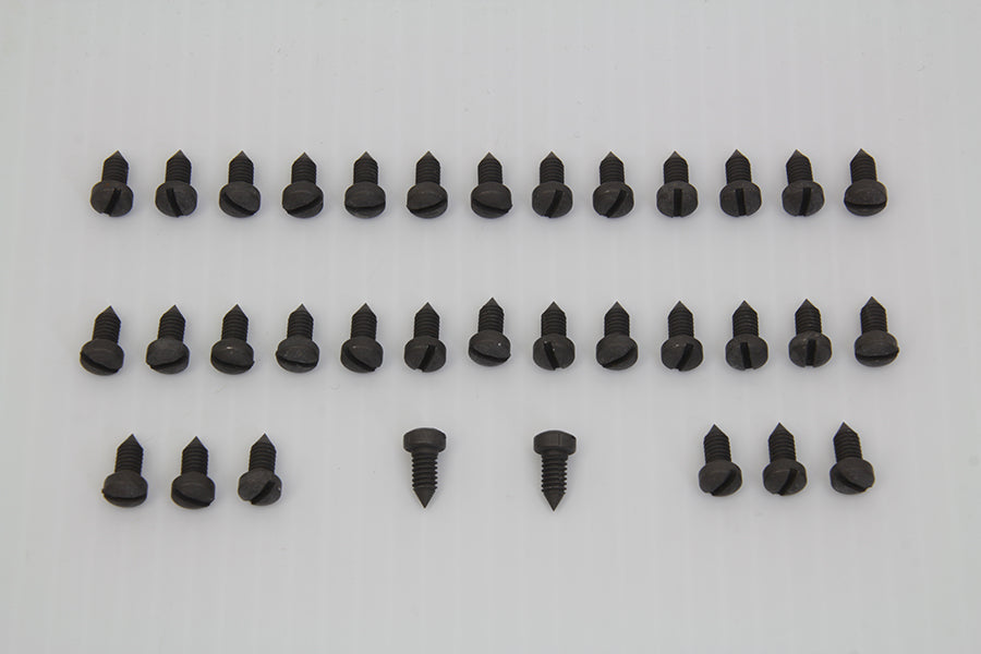 HARLEY Rocker Arm Cover Screw Kit Parkerized fits 1938-1938 EL,