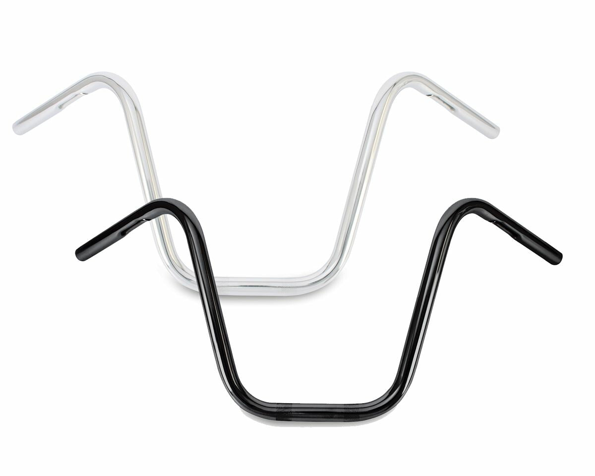 HARLEY BURLY BRAND NARROW 12" APEHANGERS 1" BLACK B28-348