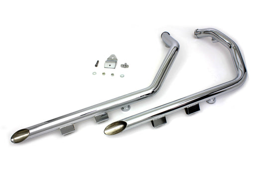 HARLEY Wyatt Gatling Auspuff Drag Pipe Set Slash Cut passend für 2007-2013 XL,