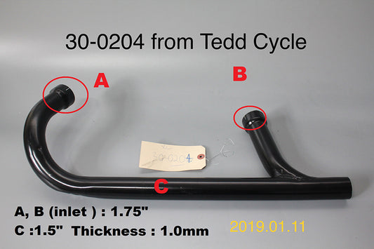 HARLEY Replica Crossover Heat Shield fits 1975-1978 XL,