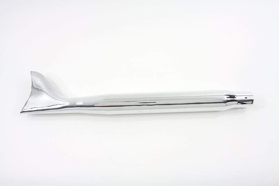 HARLEY Chrome Tapered Fishtail Muffler 27 inch fits 0- Custom, application 0- Custom, application