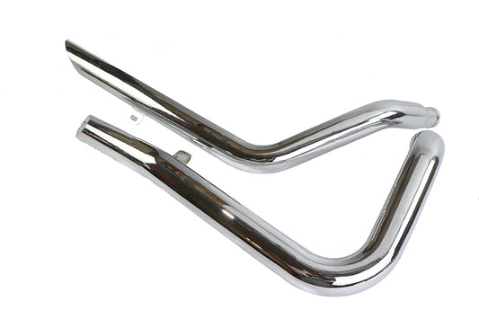 HARLEY Auspuff Drag Pipe Set Side Slash Style passend für XL Modelle von 1986-2003,