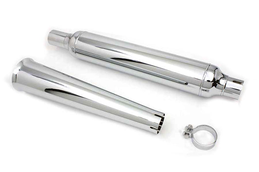 HARLEY Chrom-Schalldämpfer mit Megaphon-Endstück passend für FL Modelle von 1958-1984,