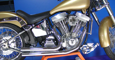 HARLEY Wyatt Gatling Auspuff Drag Pipe Set Straight Cut passend für 1984-2006 FXST,