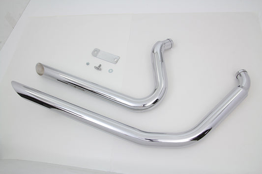 HARLEY Wyatt Gatling Auspuff Drag Pipe Set Side Slash Shorty passend für 1984-2006 FXST,