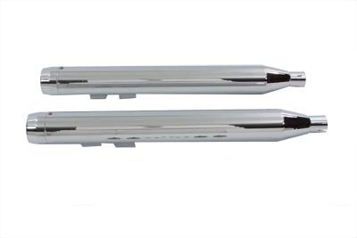 HARLEY Wyatt Gatling Schalldämpfer-Set mit Chrom-Endkappen, passend für 1995-2016 FLT,