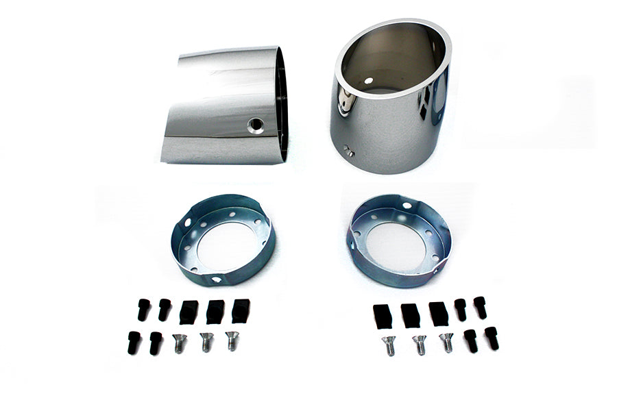 HARLEY Slash Style Tips for 4 inch Mufflers fits 0- Replacement, application for custom pipes