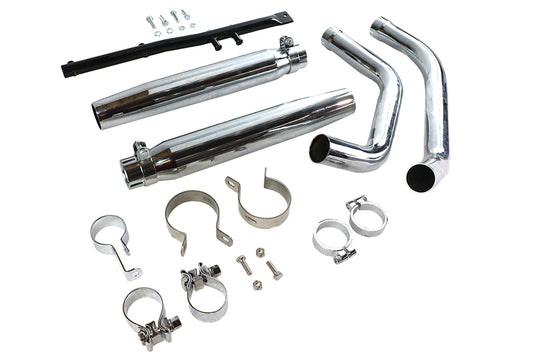 HARLEY Tapered Auspuffendrohr-Kit Chrom Passend für 1957-1978 XLH, 1957-1978 XLCH,