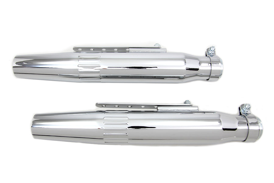 HARLEY Wyatt Gatling Tapered Muffler Set fits 0- All, models with 1-3/4 pipes"