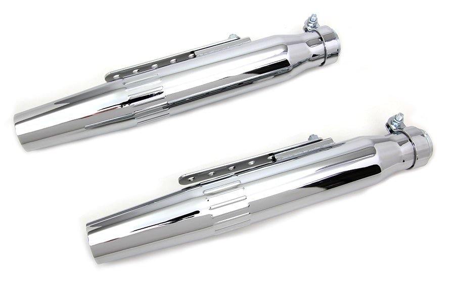 HARLEY Wyatt Gatling Tapered Muffler Set fits 0- All, models with 1-3/4 pipes"