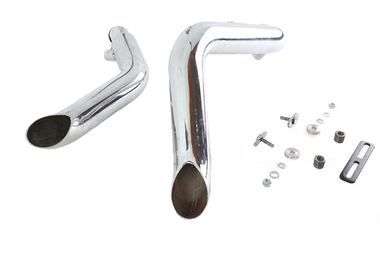 HARLEY Wyatt Gatling LAF Auspuffkrümmer-Set passend für 2006-2017 FXST,