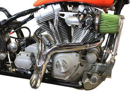 HARLEY Wyatt Gatling "Y" Auspuffkrümmer Chrom passend für 2007-UP FXST,