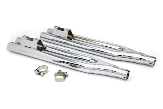 HARLEY 2-1/8 Zoll Double Barrel Schalldämpfer-Set passend für 1995-2016 FLT,