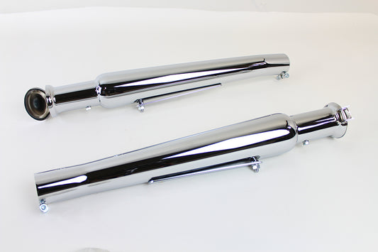 HARLEY Chrome Megaphone Upsweep Muffler Set Fits 0- Custom, application