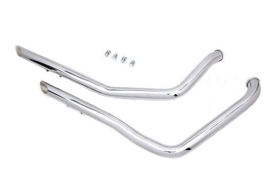HARLEY Drag Pipe Satz Chrom Passend für 1984-1994 FXR,