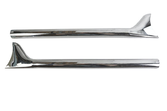 HARLEY Straight 30 Zoll Fishtail-Erweiterungsset Passend für 0- Zoll Custom, Anwendung für 1-3/4 Zoll Rohre