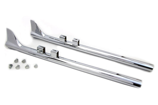HARLEY 36 Zoll Bronx Straight Tail Set Chrom Passend für 1995-2016 FLT,