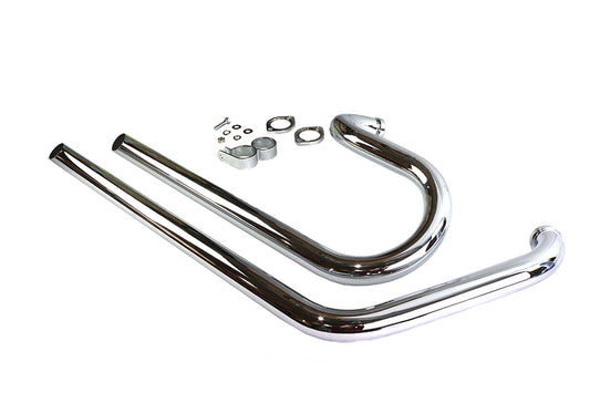 HARLEY Side-by-Side Drag Pipe Set Chrom passend für 1986–2006 FLST, 1986–2006 FXST,