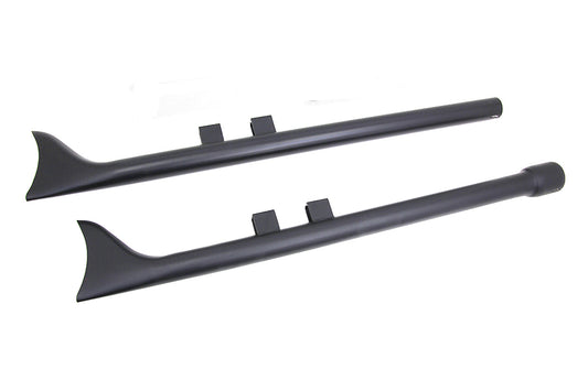HARLEY M8 36 Zoll Straight Fishtail Auspuffverlängerung Set Schwarz Passend für 2017-UP FLT,