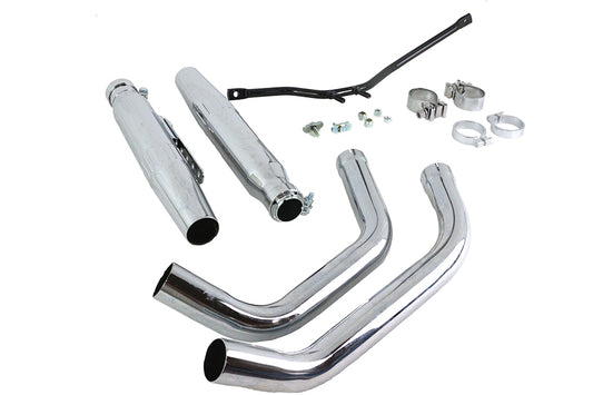 HARLEY Tapered Muffler Exhaust Kit Chrome Dual Type fits 1957-1978 XLH, 1959-1978 XLCH,