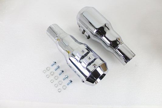 HARLEY Grenade Muffler Set Chrome Fits 0- Custom, application