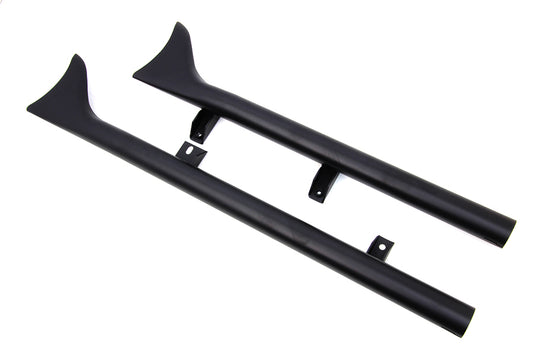 HARLEY Indian Straight Fishtail Set Schwarz passend für Scout Modelle ab 2015,