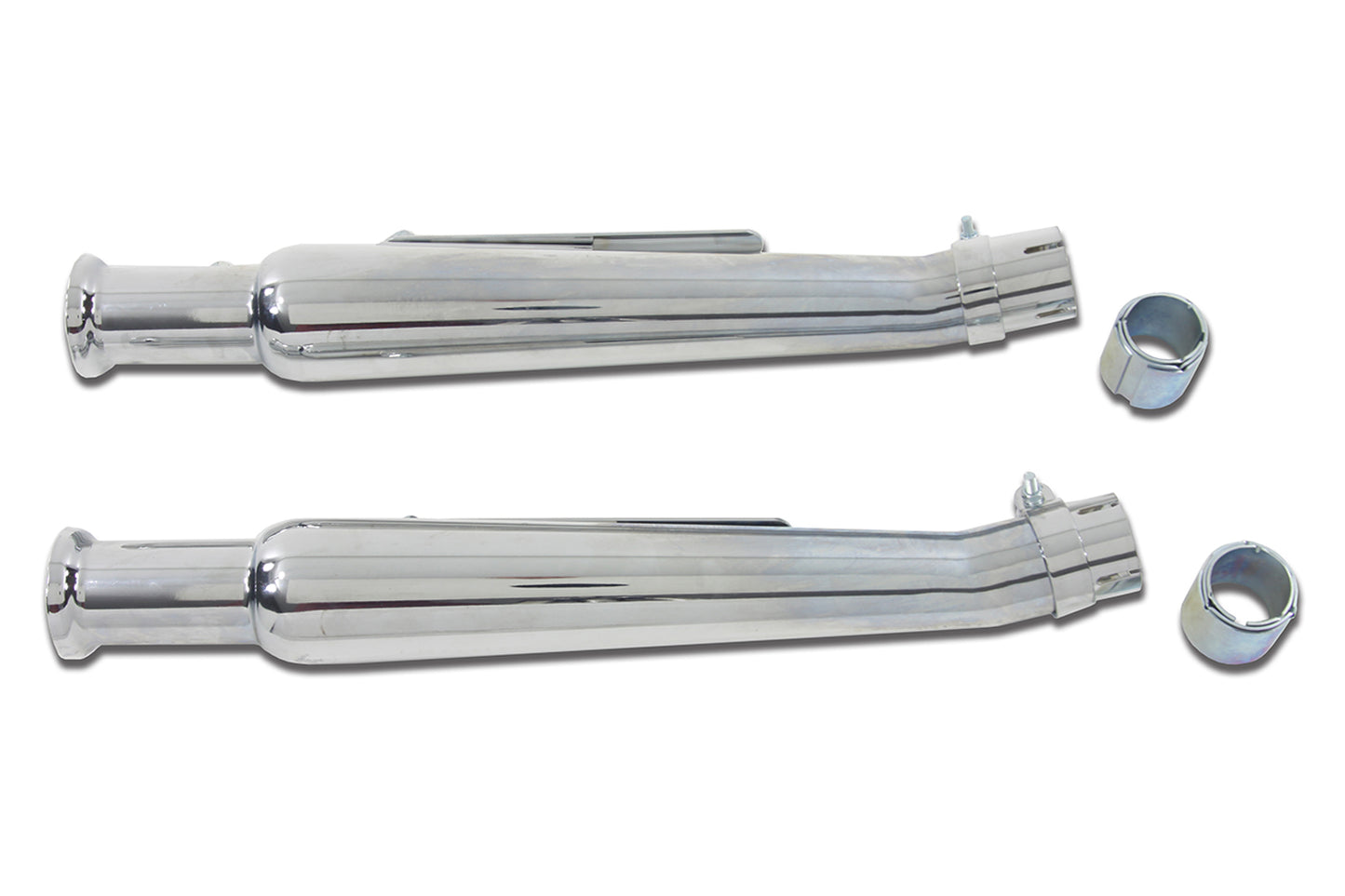 HARLEY Right Side Chrome 20 inch Megaphone Upsweep Slip On Muffler fits 0- Custom, application 0- Custom, application