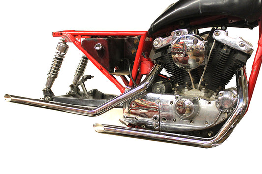 HARLEY Wyatt Gatling Auspuff Drag Pipe Set Slash Cut Ends passend für 1957-1978 XL, 1980-1985 XL,