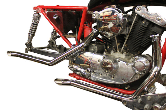 HARLEY Wyatt Gatling Auspuff Drag Pipe Set Goose Passend für 1957-1978 XL, 1980-1985 XL,