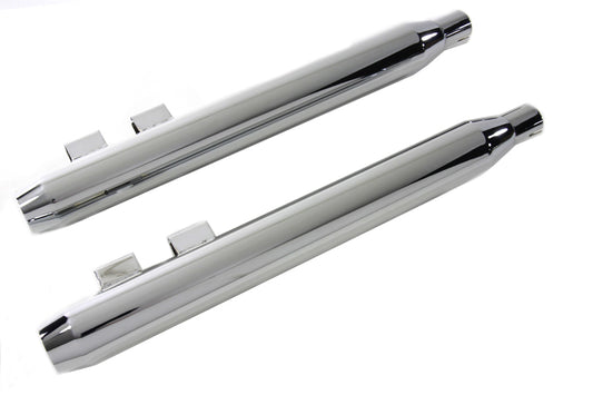 HARLEY Schalldämpfer-Set mit verchromten, kurzen, konischen Endstücken, passend für 1995-2016 FLT,