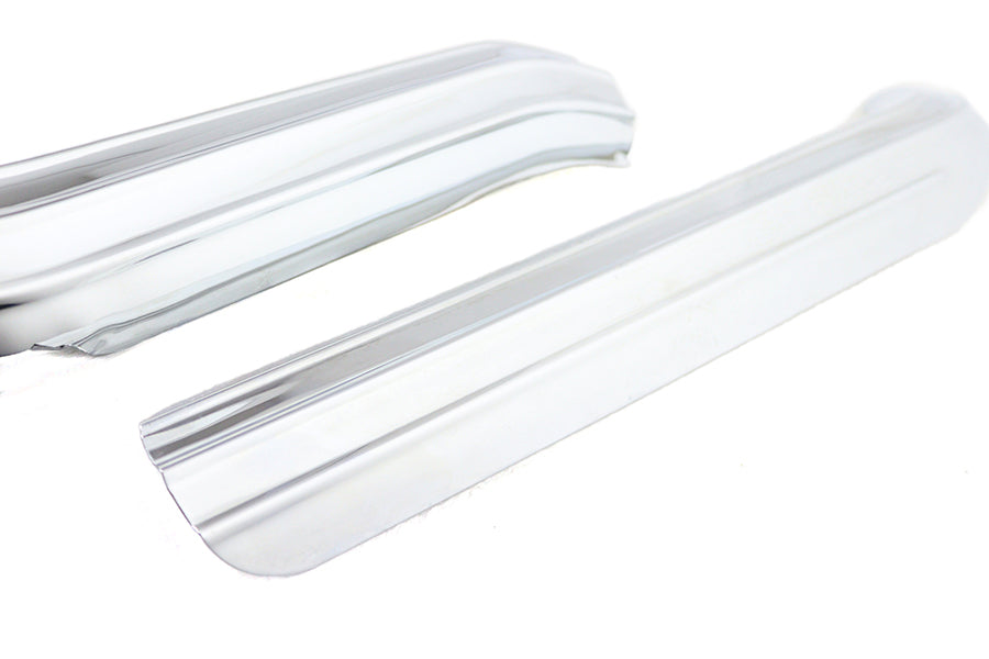 HARLEY Ribbed Heat Shield Set Chrome fits 1986-1999 FXST,