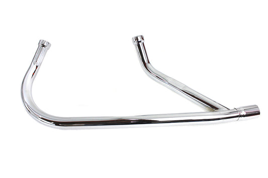 HARLEY Nachbau 2-in-1 Auspuffkrümmer-Set Chrom passend für 1957-1984 XL,