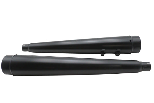 HARLEY Ultima 4 inch Megaphone Muffler Set Black Fits FLT 1995-2016,