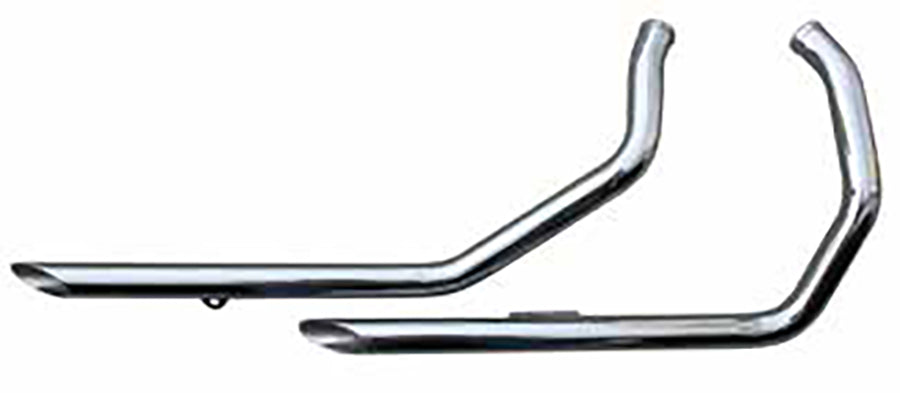 HARLEY Ultima Auspuff 1-3/4 Zoll Drag Pipe Set Slash Cut Enden Passend für 1986-2003 XL,